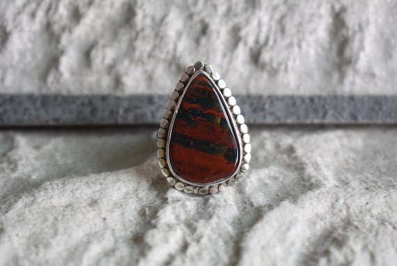 Red bloodstone ring discount