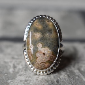925 silver ocean jasper ring-natural jasper ring-natural jasper ring-jasper ring-natural ocean jasper ring-ocean jasper ring-jasper ring