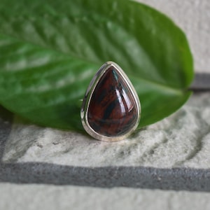 925 silver natural bloodstone ring-blood stone ring-bloodstone ring-green bloodstone ring--bloodstone design ring-bloodstone ring