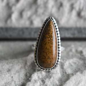 925 silver ocean jasper ring-natural jasper ring-natural jasper ring,natural ocean jasper ring-ocean jasper ring-jasper ring