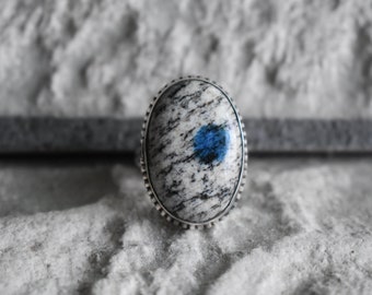 Handmade 925 Silver K2 Jasper Ring, Natural Stone Design