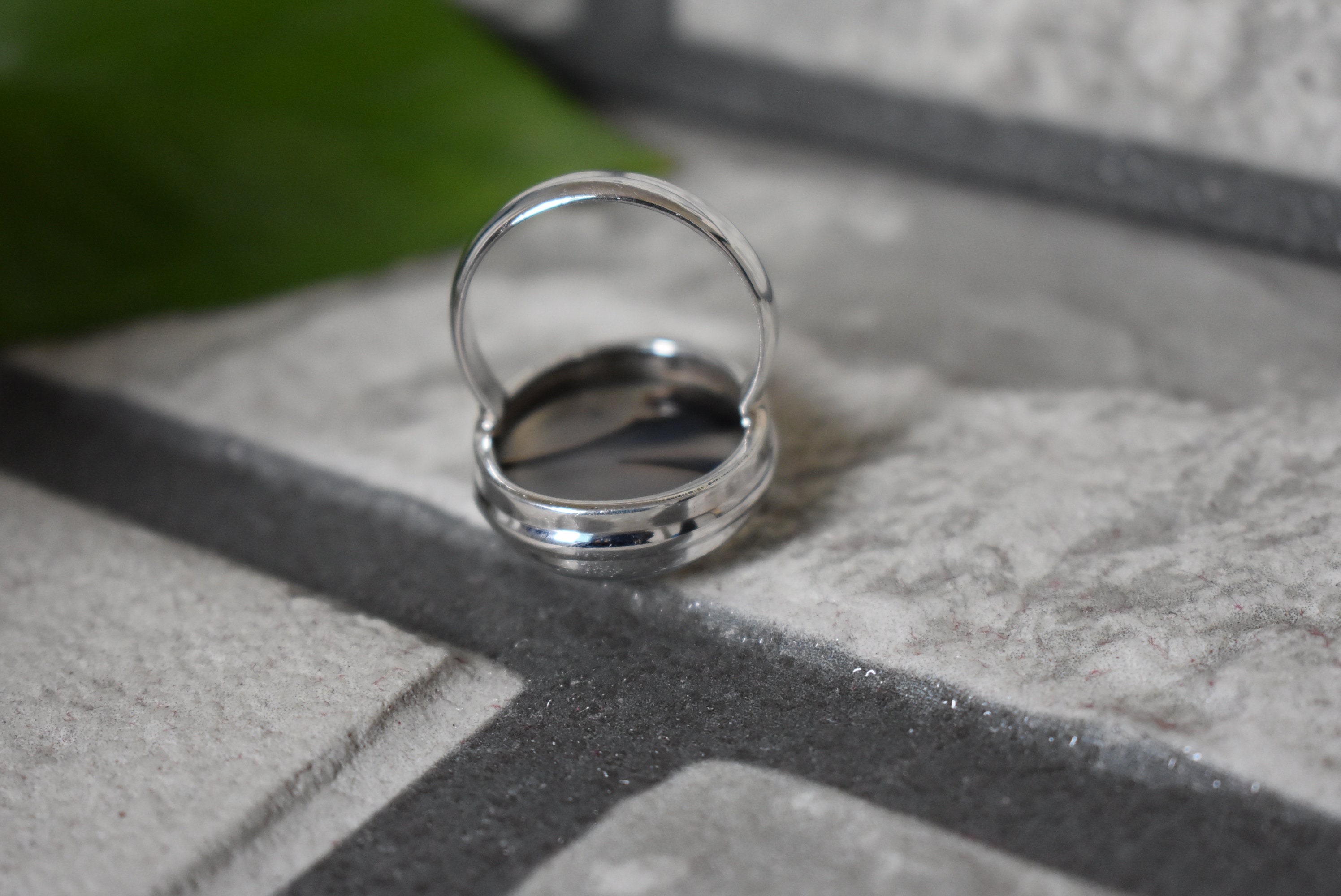 925 シルバー モンタナ アゲート リング - 天然モンタナ