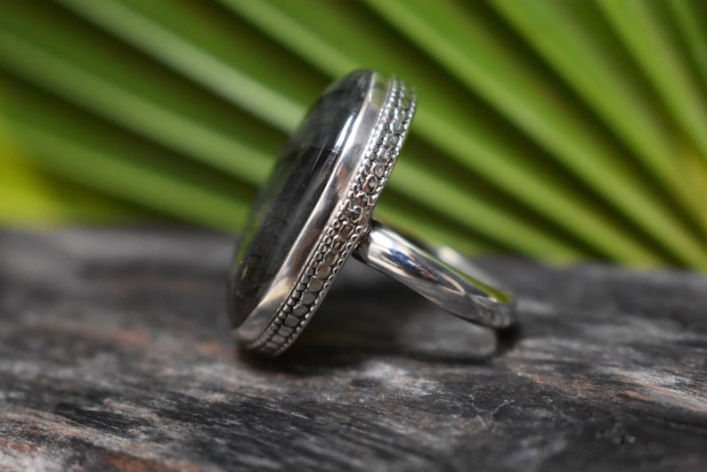 925 silver purple labradorite ring-purple flashy labradorite ring-rainbow labradorite ring-handmade ring-ring for women-design ring