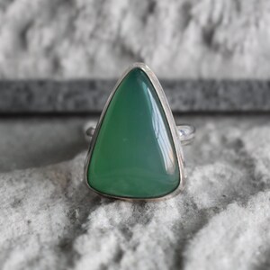 925 silver natural green onyx ring-green onyx ring-onyx ring-natural onyx ring-handmade ring-ring for women-design ring