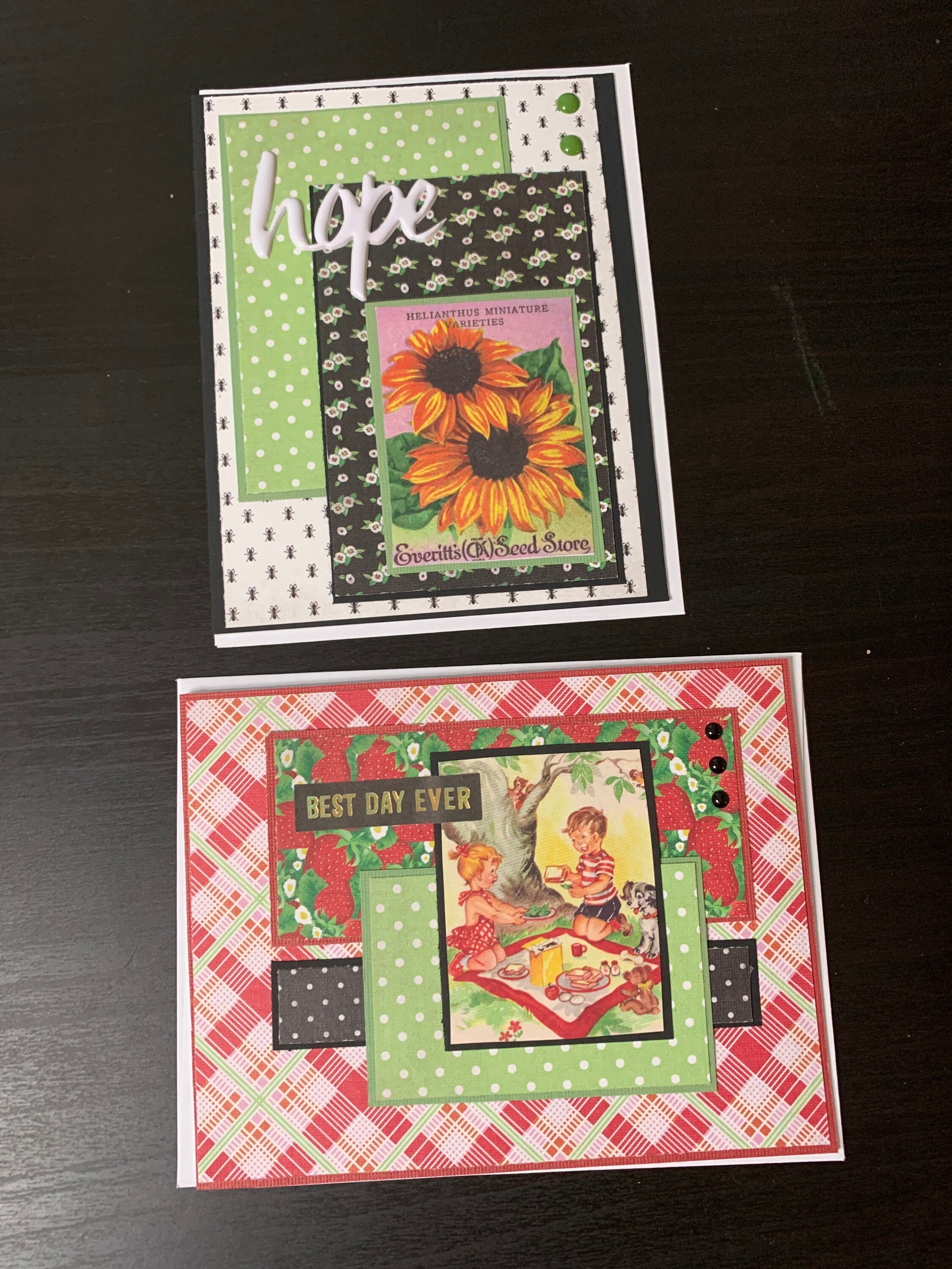 Handmade Blank Notecards Set of 6 Authentique Cheerful Collection ...