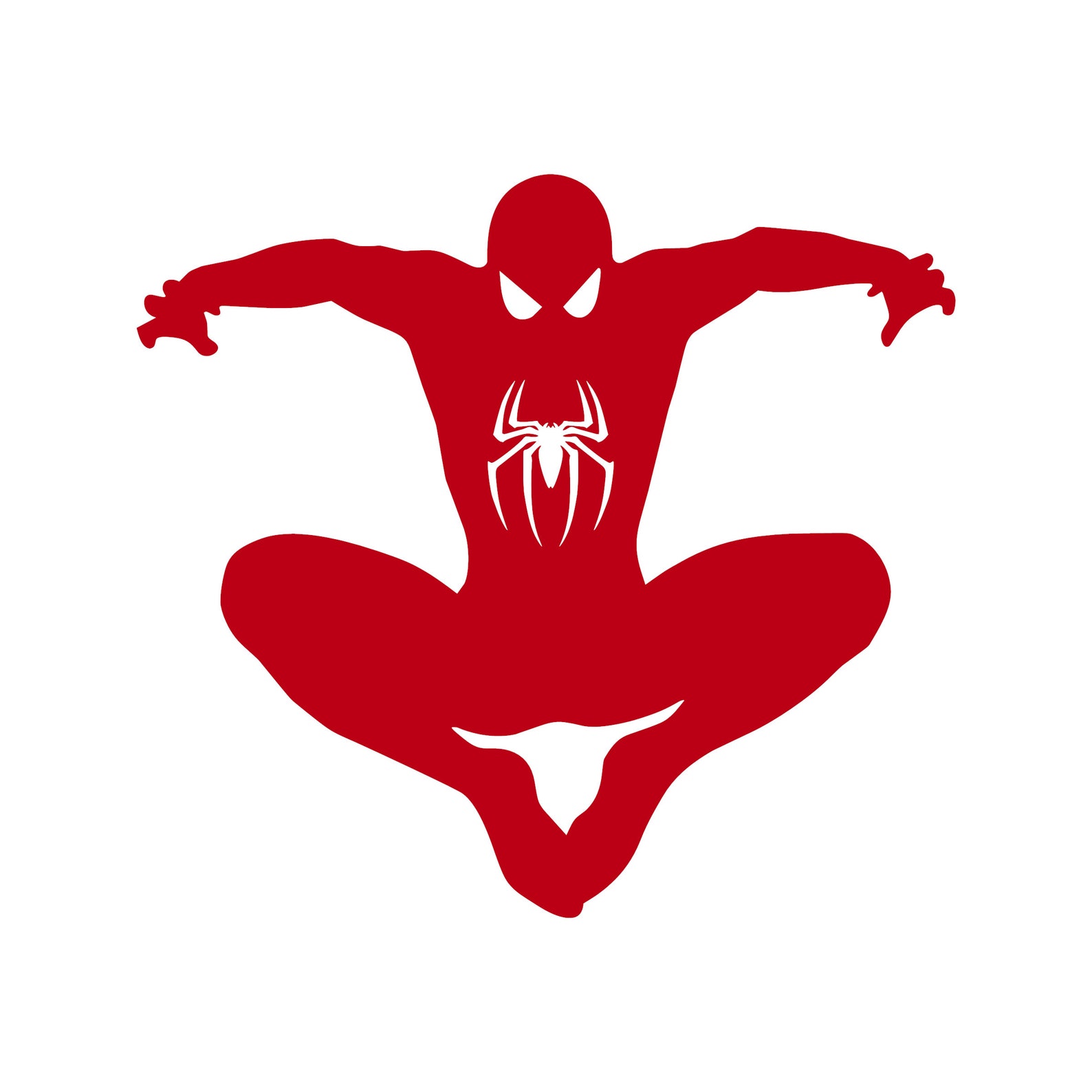 Spiderman Decal Logo Silhouette Spiderman Jumping Decal Etsy
