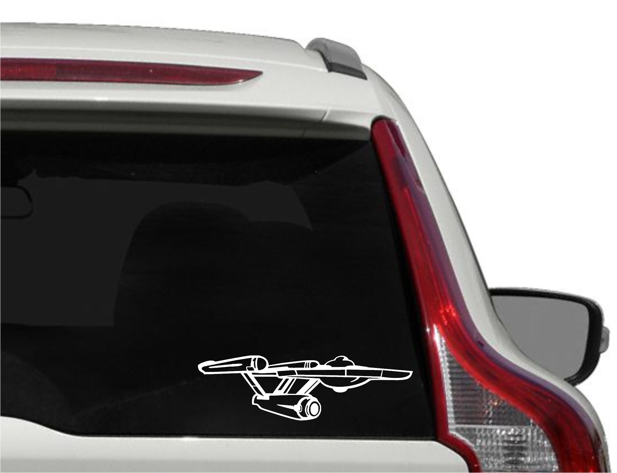 Star Trek Decal USS Enterprise Decal Sticker Silhouette NCC Etsy