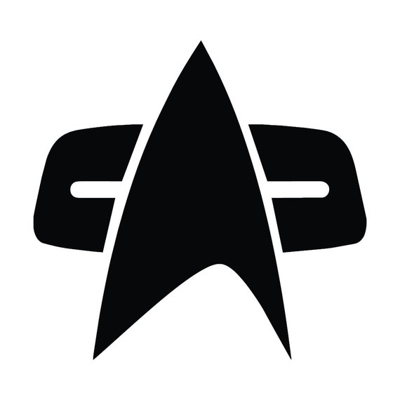 Star Trek Decal Star Trek Voyager Badge Decal Starfleet Etsy