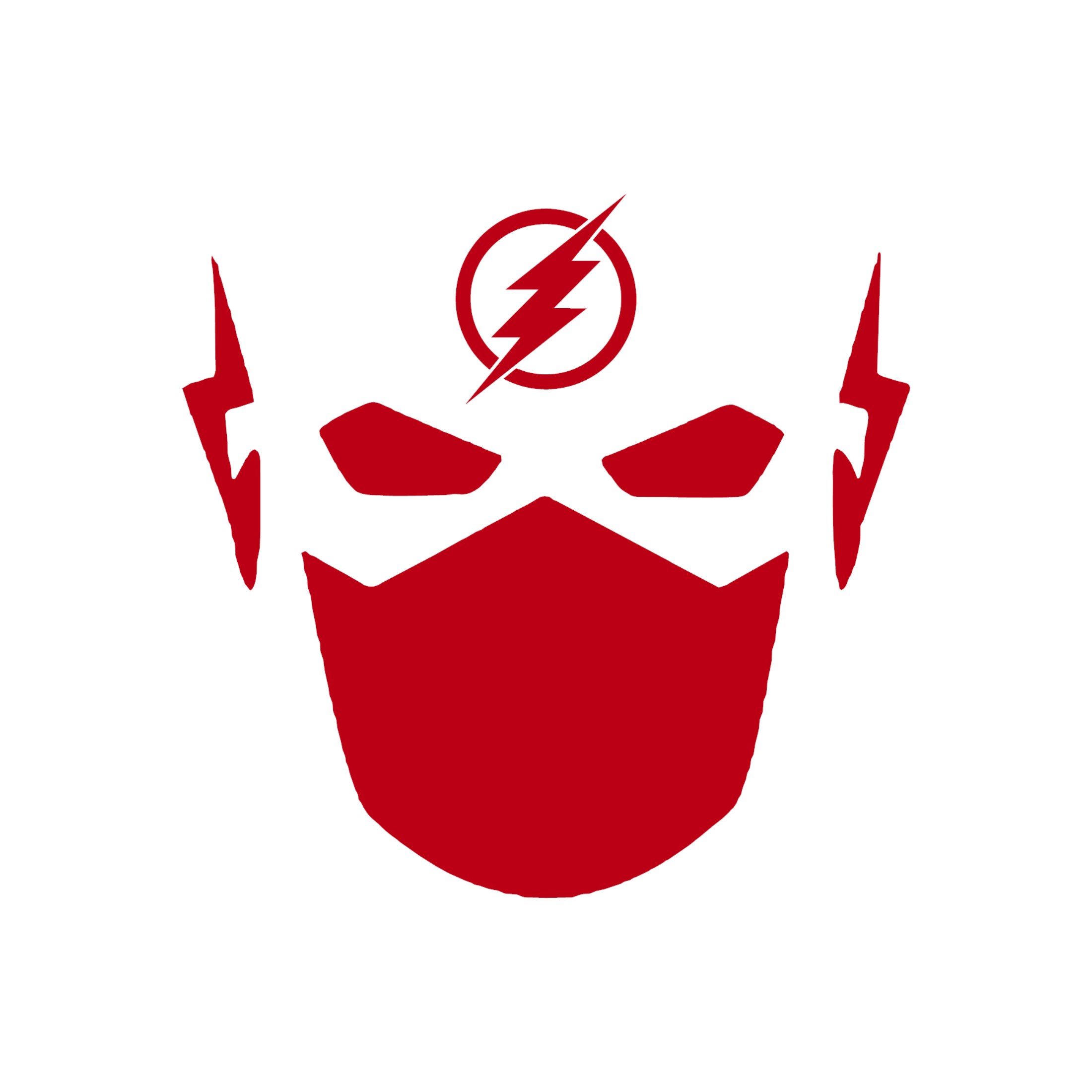 The Flash Logo Symbol Decal Sticker Silhouette Flash Mask Etsy