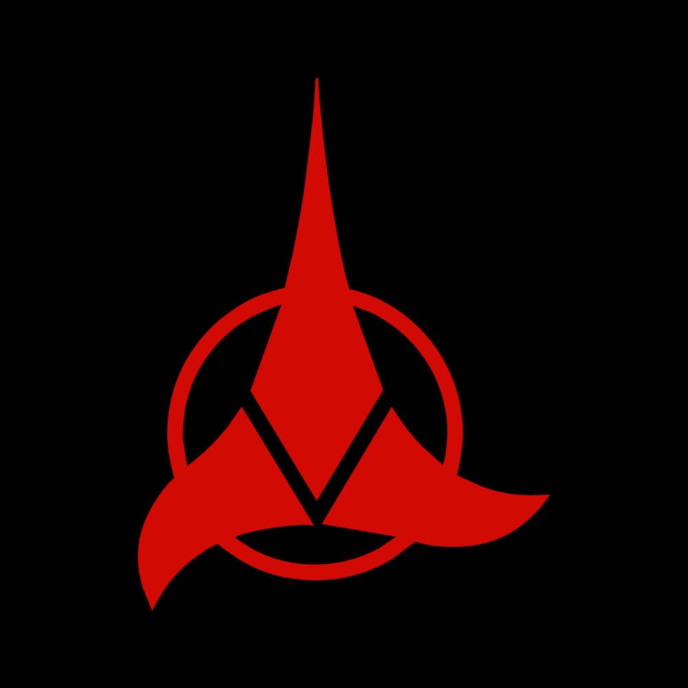 Klingon badge logo decal Star Trek decal Klingon empire | Etsy