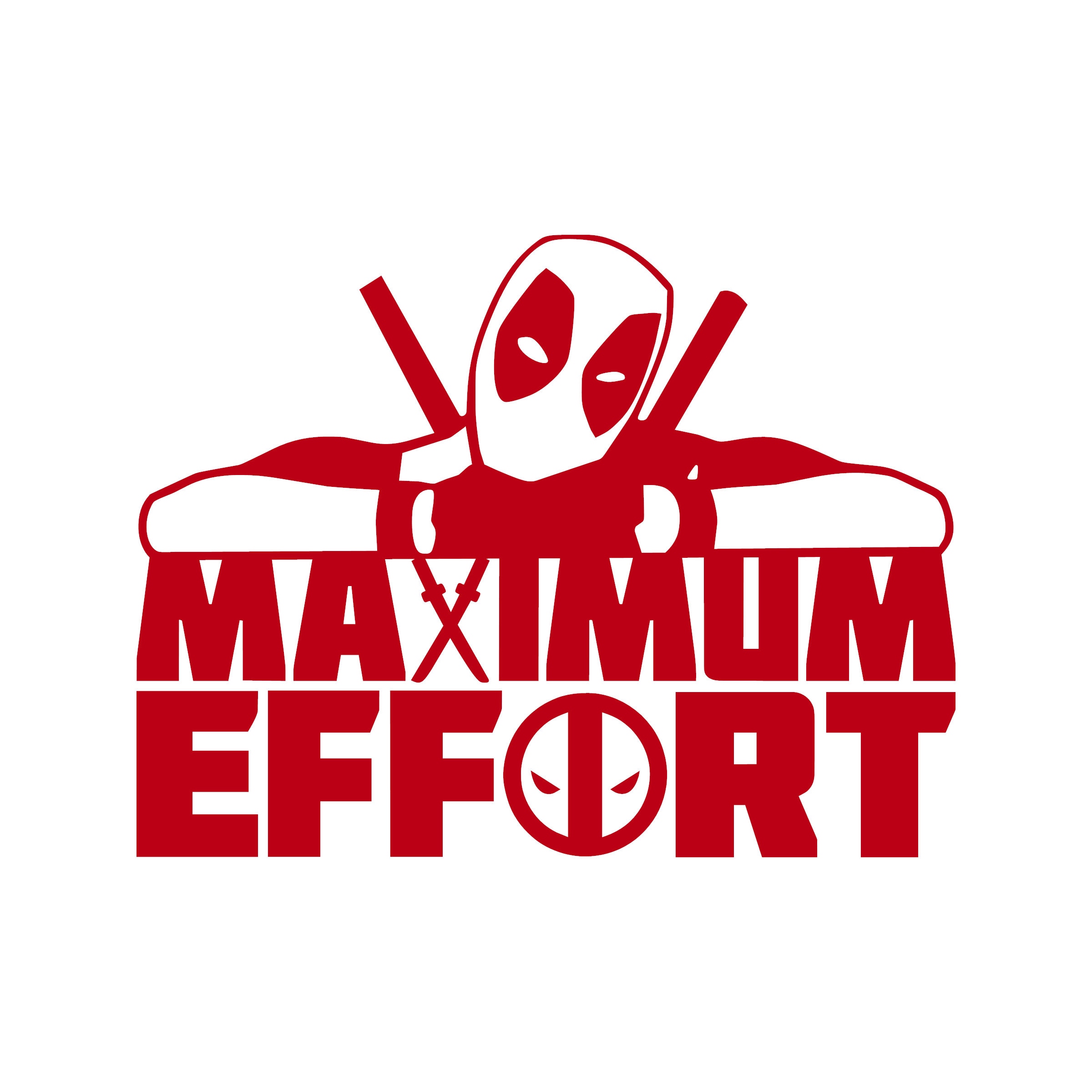 AJ's Signs & Apparel AJs Signs & Apparel Deadpool Decal Maximum Effort Vinyl Sticker 2 AJ's Signs & Apparel AJs Signs & Apparel Deadpool Decal Maximum Effort Vinyl Sticker 2
