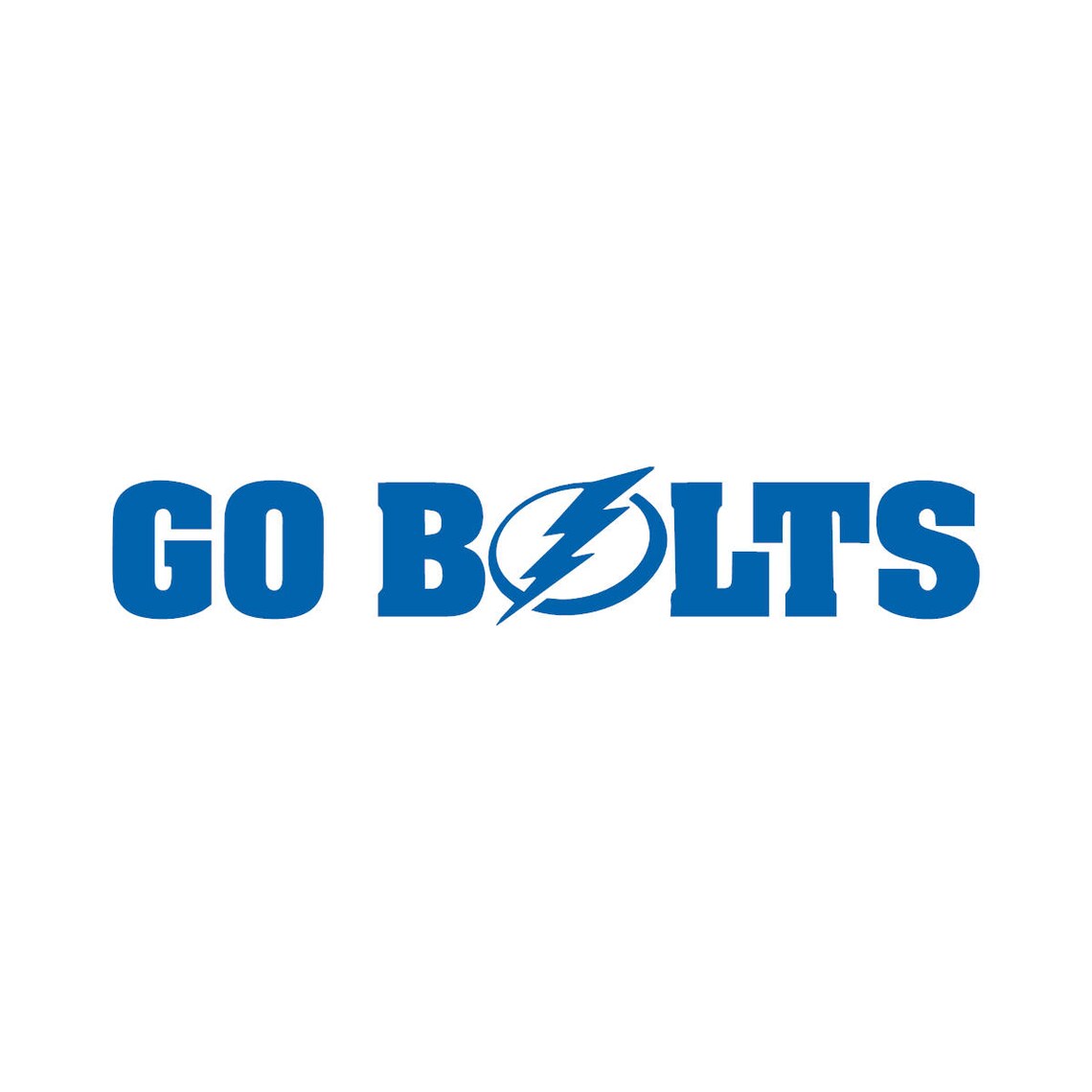 Tampa Bay lightning decal Go Bolts sticker hockey car Etsy
