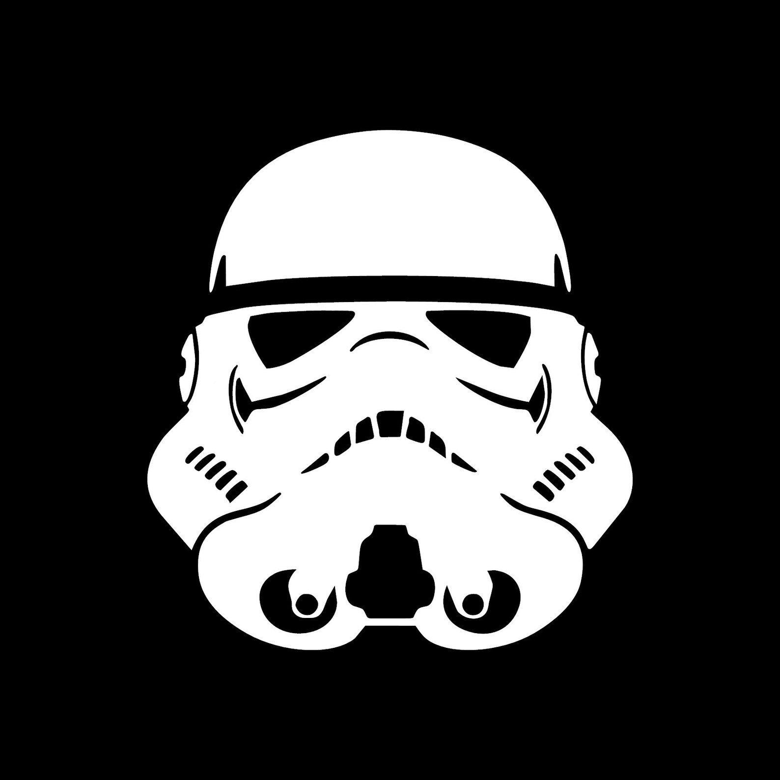 Star wars stormtrooper decal sticker silhouette Jeep decor image 0.