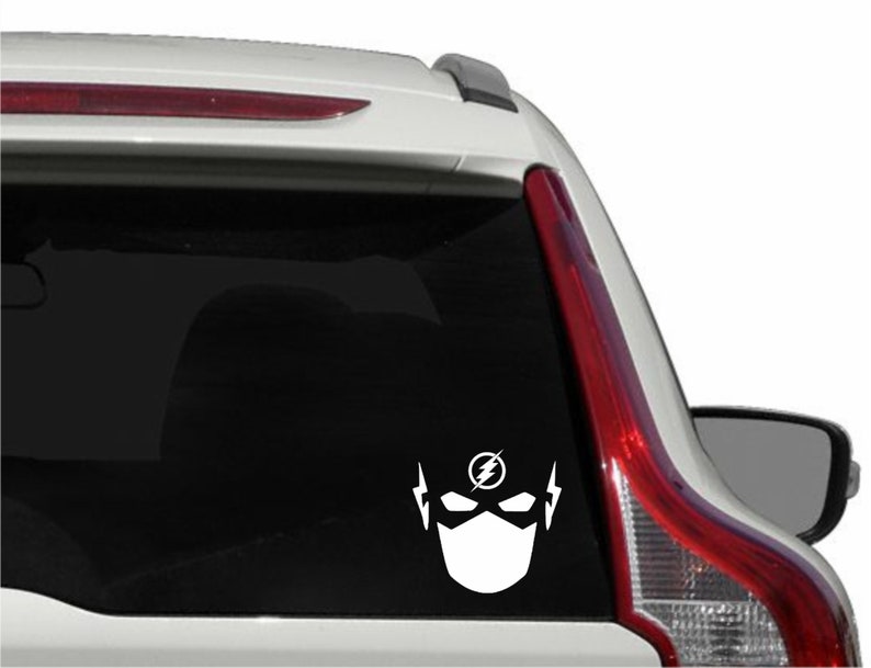 The Flash logo symbol decal sticker silhouette Flash mask Etsy