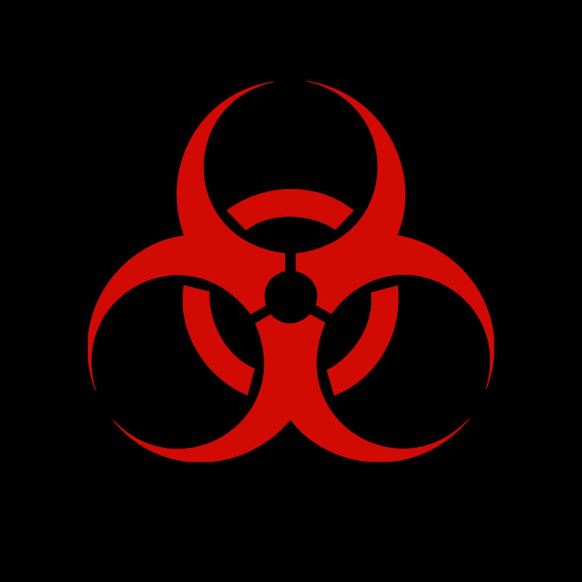 Biohazard symbol vinyl decal hazardous material zombie | Etsy