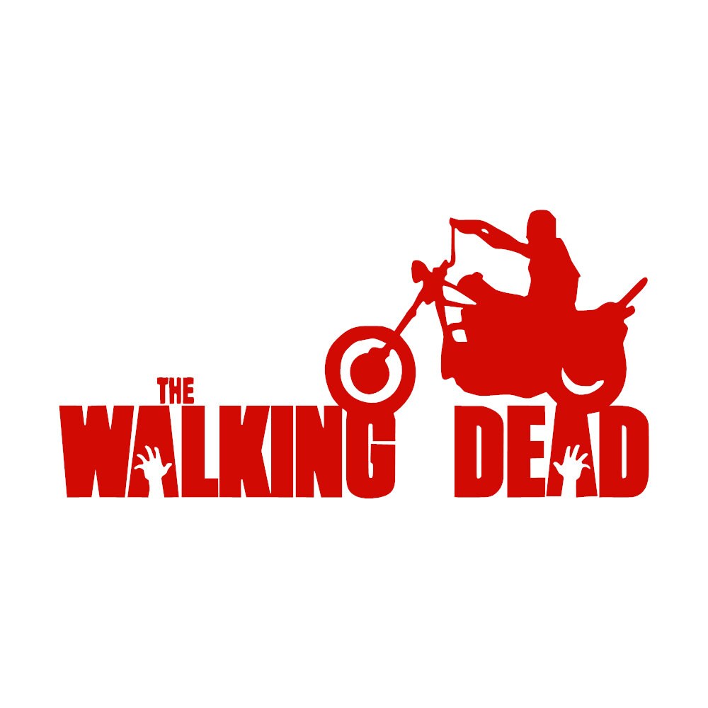 The Walking Dead Decal TWD Sticker Daryl Dixon Motorcycle Etsy