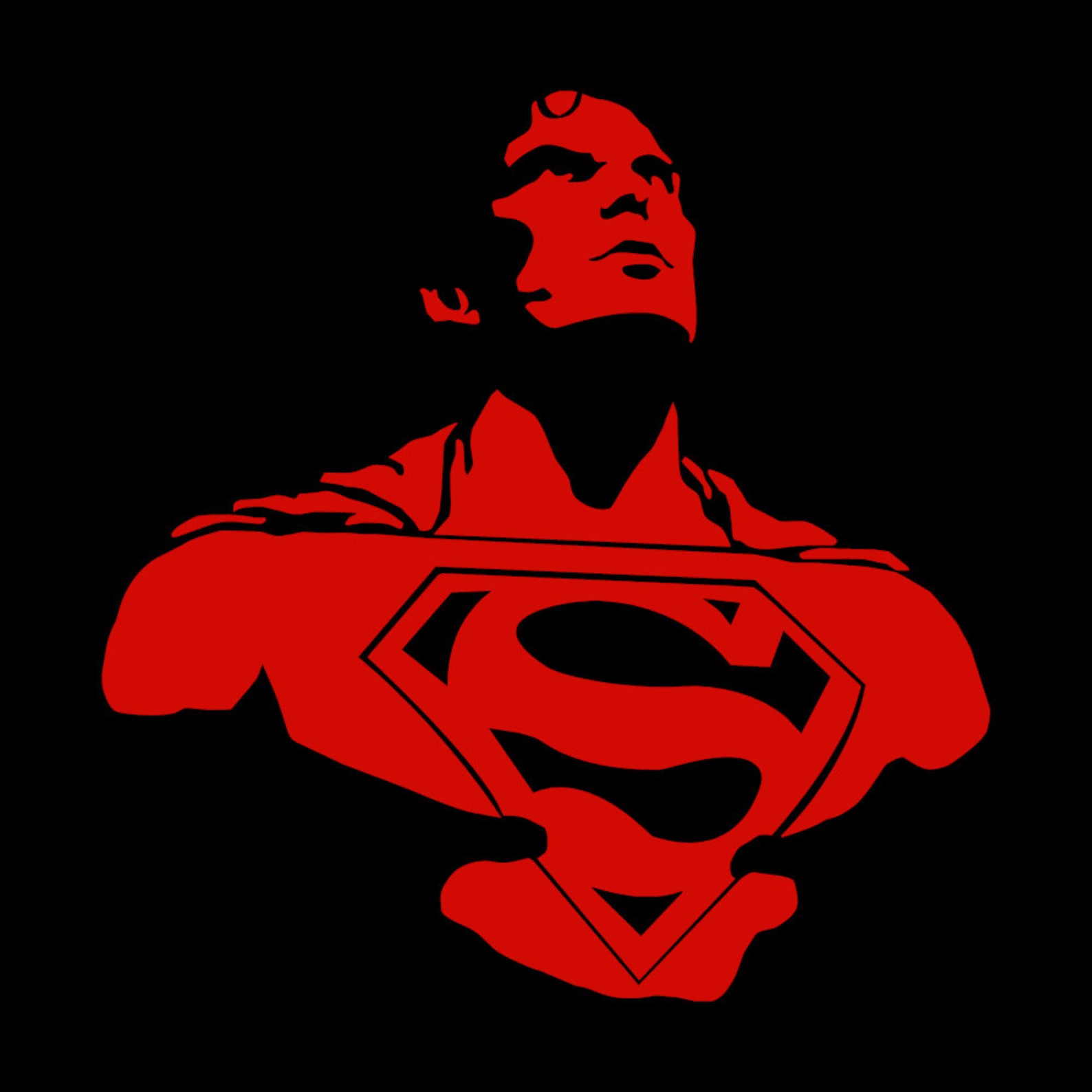 Superman vinyl decal Superman sticker Superman bust Man of Etsy