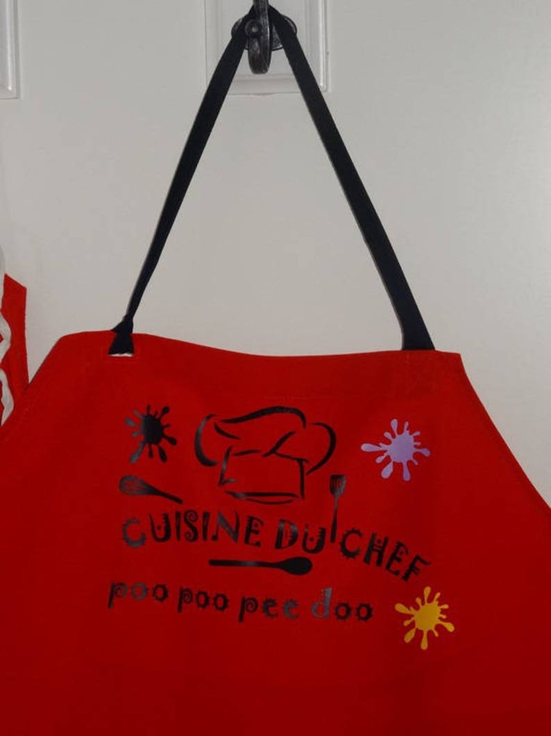 Tablier de cuisine poo poo pee doo image 5