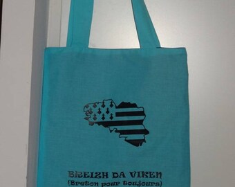 Sac cabas "breton, Breizh" avec fermeture