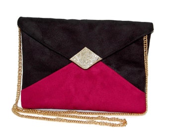 NEW BURGUNDY RED NUDE ROYAL BLUE GREY NAVY FAUX SUEDE EVENING DAY CLUTCH BAG 