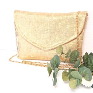 Bolsa de mão para casamento, bolsa de mão dourada para noite, bolsa envelope, bolsa de mão de camurça/couro sintético para testemunhas depois da praia