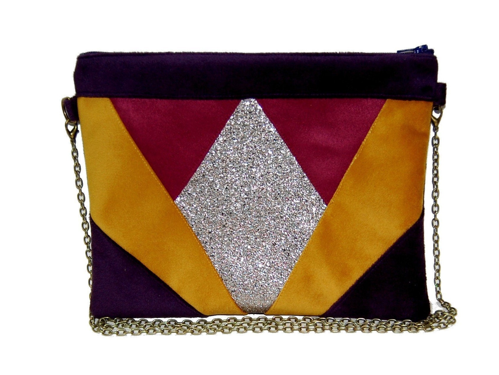 pochette violette mariage