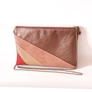 Pochette mariage, pochette soirée bronze cuivré rose camel terracotta-  Pochette mariage - Idée cadeau pour femme - Après la Plage ©