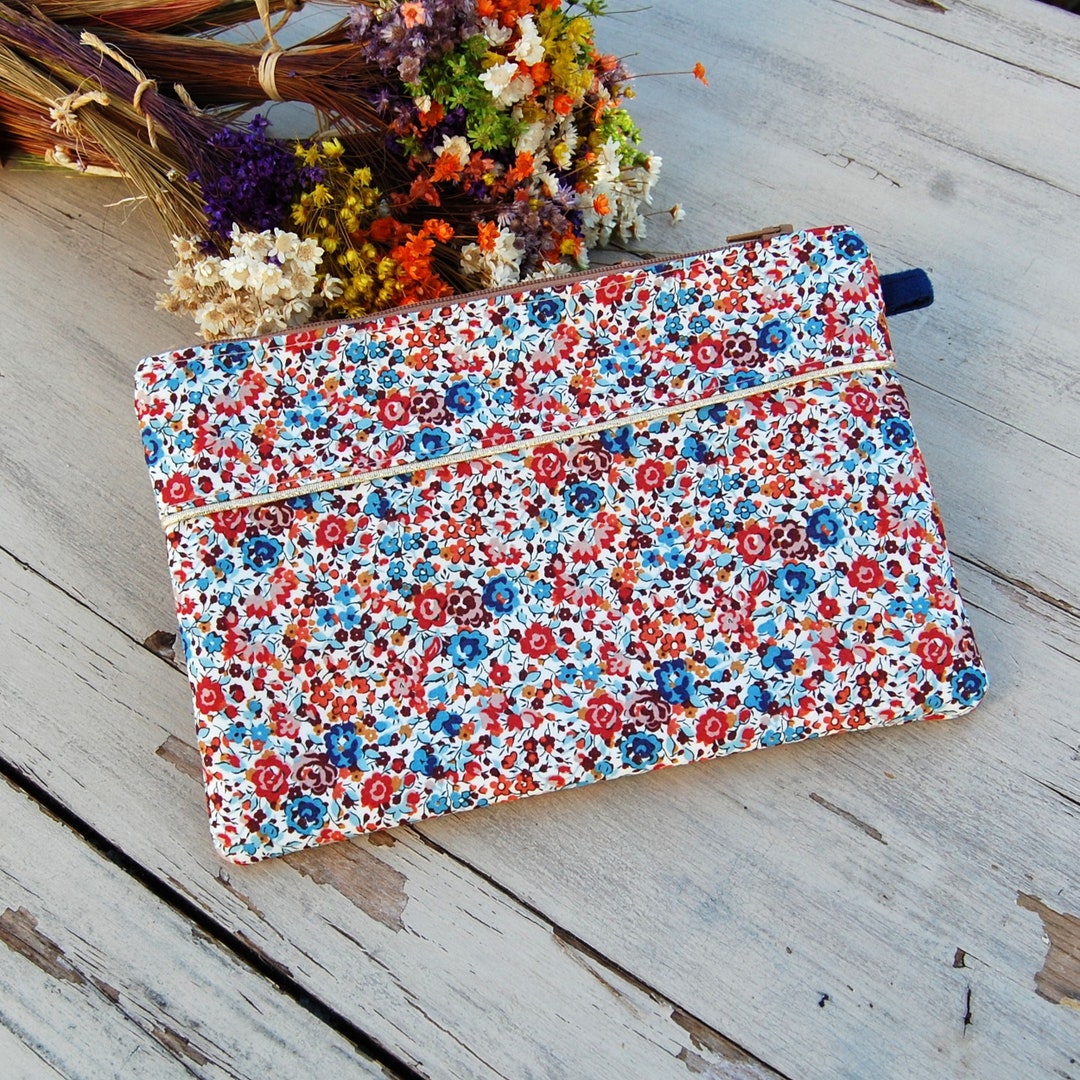 Chestnut Liberty Kit Pouch With Gold Edging - Ideal Pouch for Your ...
