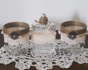 Candles in their matching bottle company