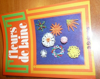 french magazine FLOWERS OF WOOL creations diy - vintage booklet