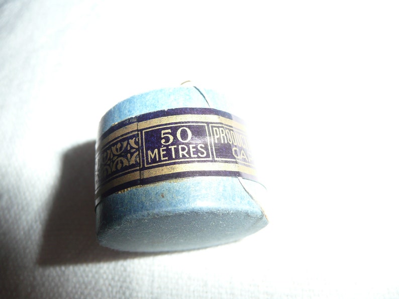 1 wire Coil of LIN EXTRA french vintage haberdashery CONSCRIT brand n 40 production agache capsule