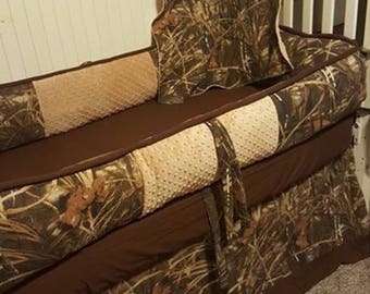camo crib bumper