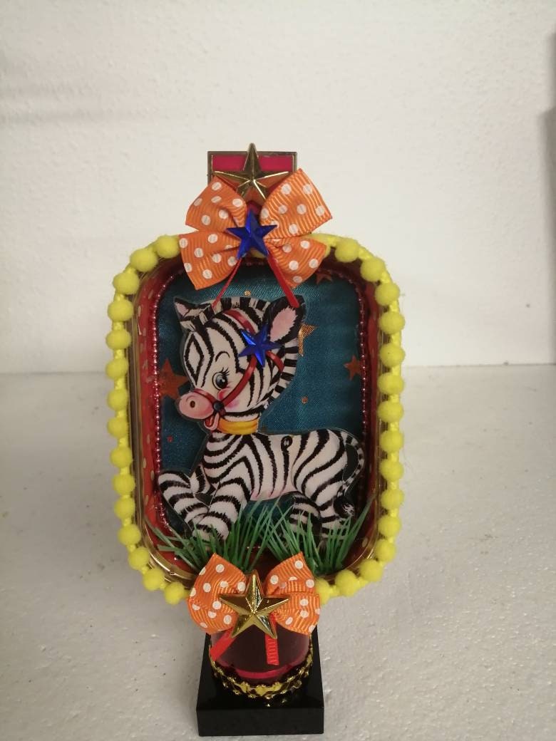 Petit Zèbre Très Kitsch Recyclé