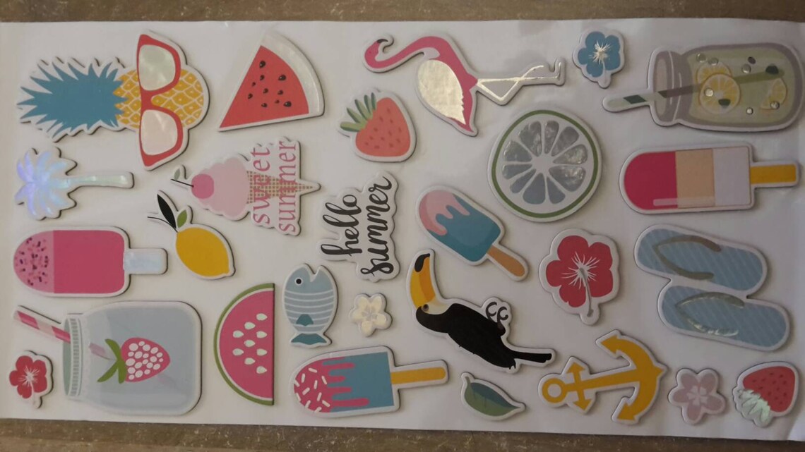 Cardboard sticker stickers Etsy