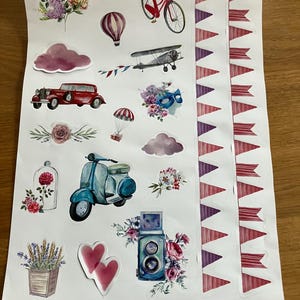 vintage theme stickers stickers