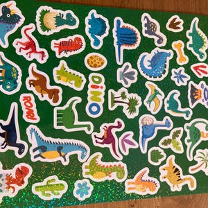 stickers autocollants dinosaures