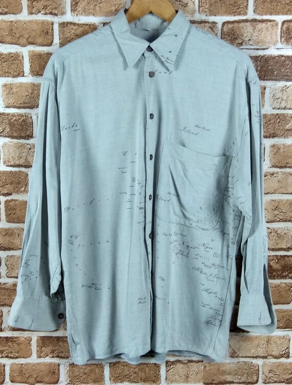 Vintage Alviero Martini Long Sleeve Shirt Designer