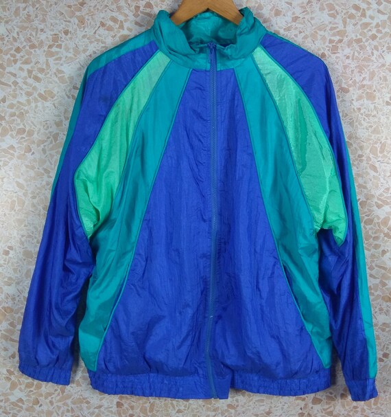 Plus size color block windbreaker sale