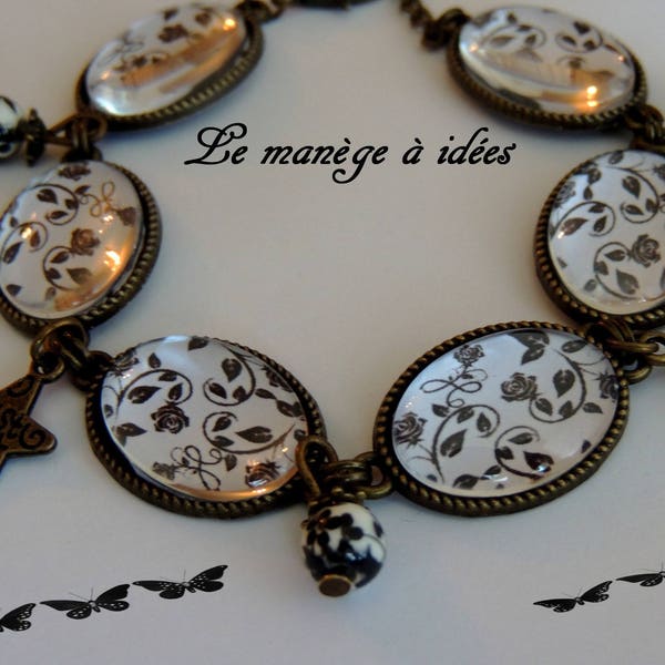 Bracelet  Ajustable  Le Baroque Chic  Romantique.