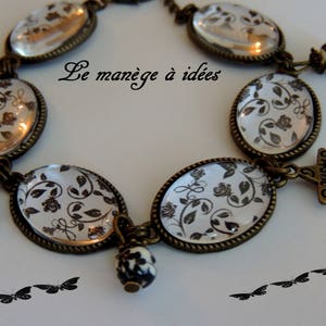 Boucles D'oreilles Pendantes , Mon Arabesque en Noir, Romantique. image 4