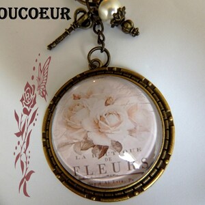 Porte clés cabochon , Le manège des porte-clés , Romantique vintage Baroque . image 5