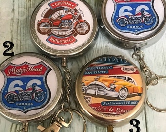 Cendrier de poche Masculin ,moto ou voiture, Vintage,Prix du cendrier.