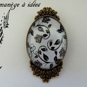 Boucles D'oreilles Pendantes , Mon Arabesque en Noir, Romantique. image 5