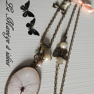 Collier, Pendentif cabochon Métal Bronze, Le chic de Paris, Mode Vintage romantique. Bild 10