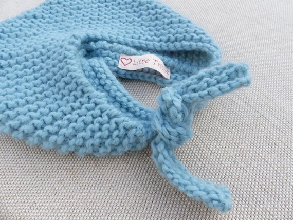 moutarde ou turquoise quatre tailles Hand Knitted Baby Girls Bonnet