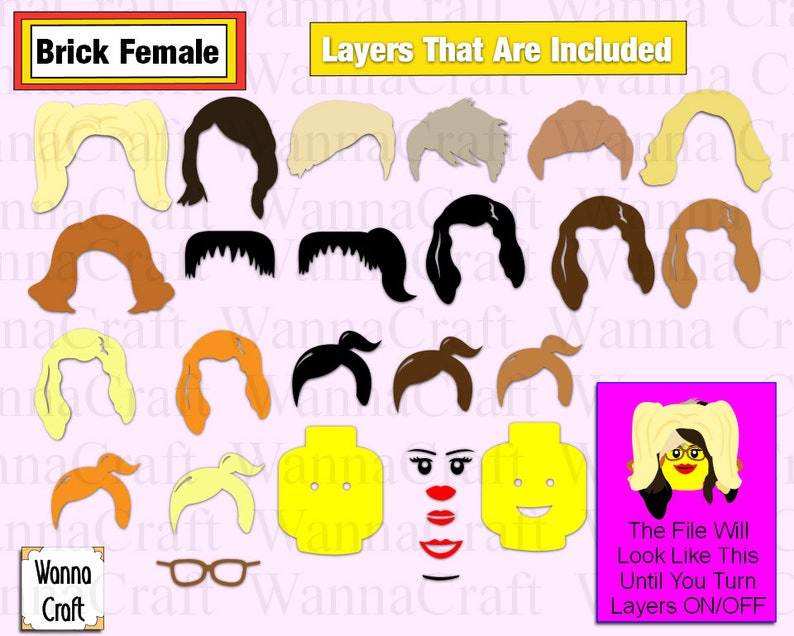 Download Clip Art Art Collectibles Brick Family Digital File Legoland Vacation Birthday Party Mix Match To Print Or Cut Your Custom Design For T Shirt