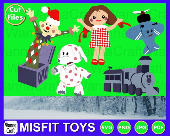 Misfit Toy Christmas Classics. SVG PNG Cut Files and More - Etsy