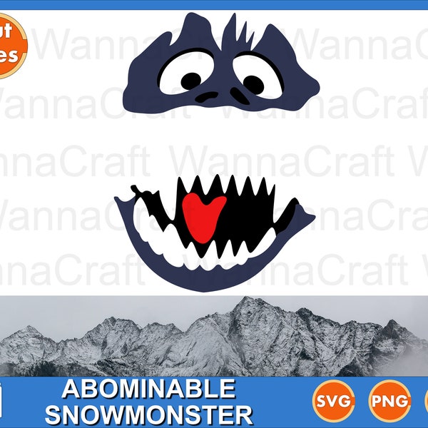 Abominable Snowmonster digital file. SVG to craft your way through winter