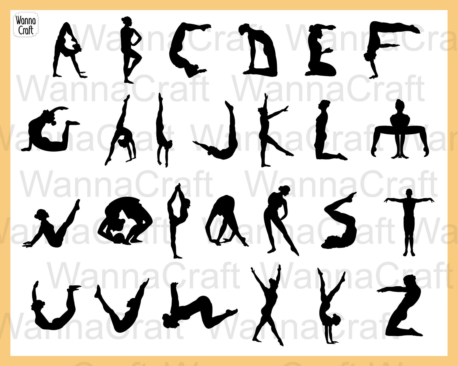 Gymnastics Letters - Gymnastics SVG. Gymnast SVG. Acrobatics. Tumbling ...