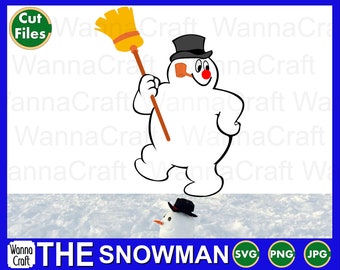 Snowman. Cut files and clipart for everyone's favorite Snowman. Cricut and Silhouette cut files.